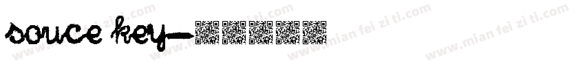 souce key字体转换